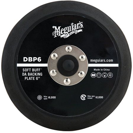 MEGUIARS AUTOMOTIVE Meguiar'sÂ® Soft Buffâ„¢ DA Polisher Backing Plate (6 in., 5/16 in. - 24 Spindle) DBP6